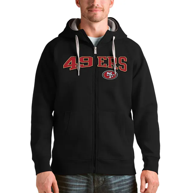 San Francisco 49ers Antigua Victory Pullover Hoodie - Scarlet