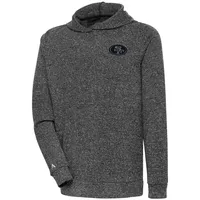 San Francisco 49ers Antigua Logo Victory Pullover Hoodie - White