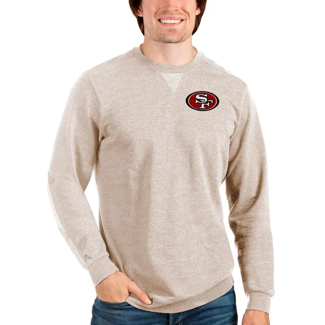 San Francisco 49ers Antigua Women's Victory Crewneck Pullover Sweatshirt -  Red