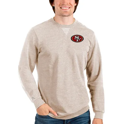 Men's Antigua White San Francisco 49ers Victory Pullover Sweatshirt Size: Medium