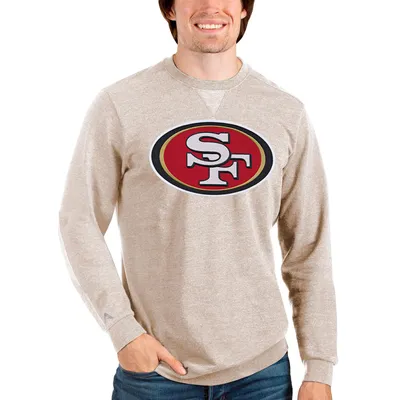 Men's '47 Heathered Scarlet San Francisco 49ers Bypass Tribeca Pullover Sweatshirt Size: Large