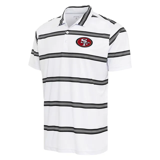 San Francisco 49ers Vineyard Vines Winstead Striped Polo - Scarlet/White