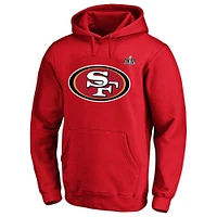 Sweat à capuche en polaire pour homme Christian McCaffrey Scarlet San Francisco 49ers Super Bowl LVIII Big & Tall Player Name Number