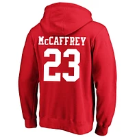 Sweat à capuche en polaire pour homme Christian McCaffrey Scarlet San Francisco 49ers Super Bowl LVIII Big & Tall Player Name Number