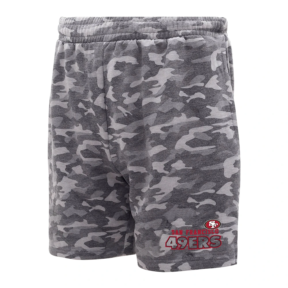 Short Concepts Sport Charcoal San Francisco 49ers Biscayne Camo pour hommes