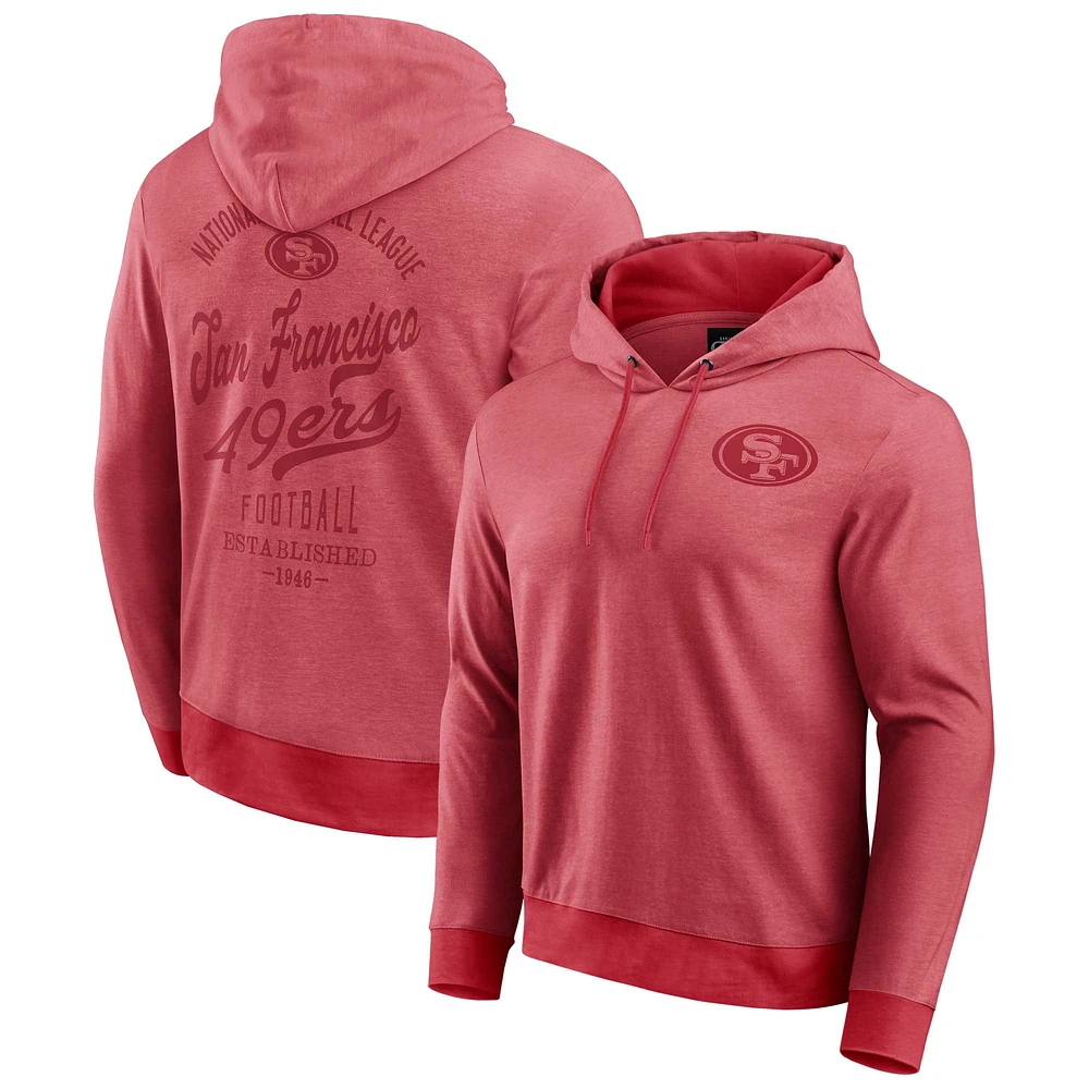 Sweat à capuche en tricot ton sur pour homme de la collection Darius Rucker Fanatics Scarlet San Francisco 49ers