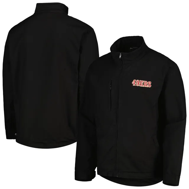 Lids San Francisco 49ers Tommy Bahama Tobago Bay Tri-Blend Half-Zip Jacket  - Black