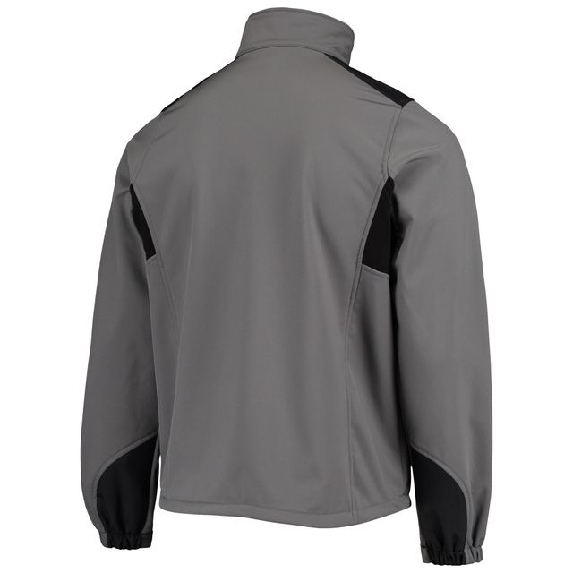 Dunbrooke Charcoal San Francisco 49ers Softshell Fleece Full-Zip Veste pour homme