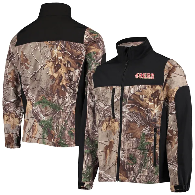 Men's Dunbrooke Realtree Camo San Francisco 49ers Circle Sportsman  Waterproof Packable Full-Zip Jacket