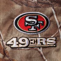 Men's Dunbrooke Realtree Camo San Francisco 49ers Circle Sportsman  Waterproof Packable Full-Zip Jacket