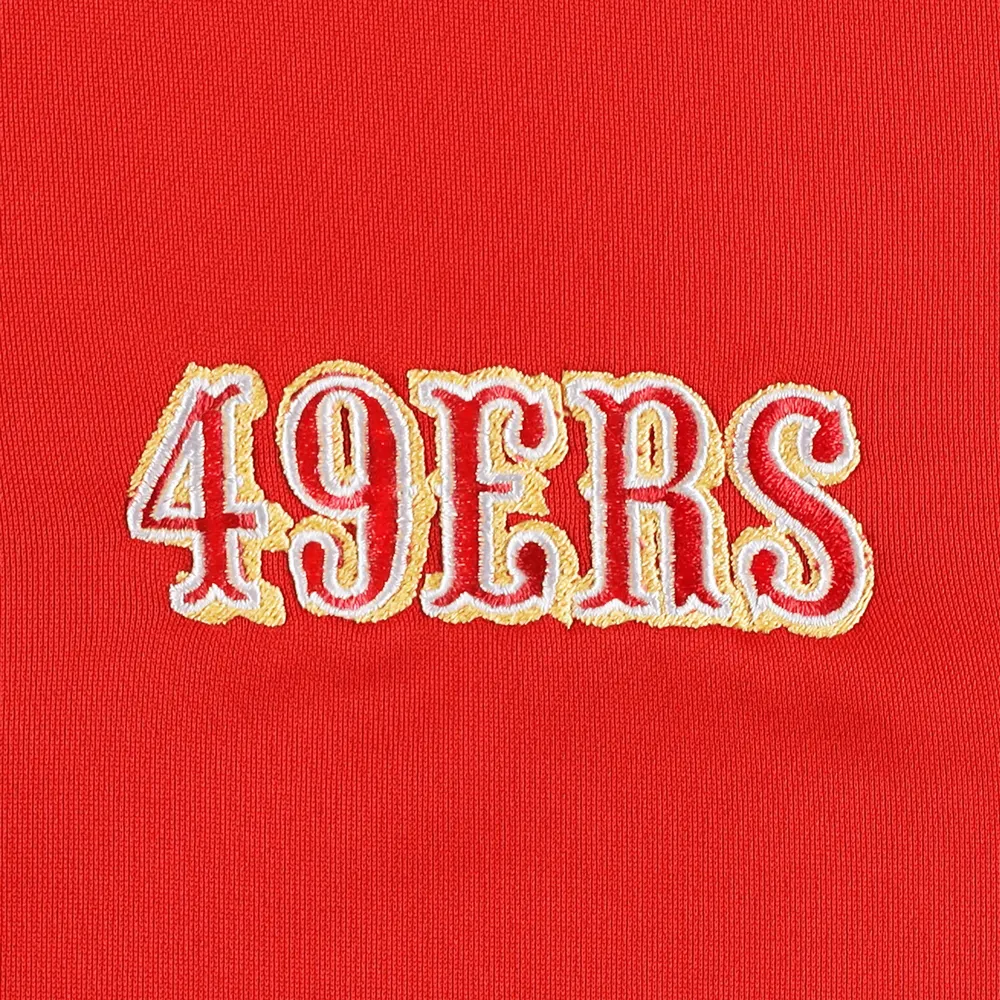 Men's Dunbrooke Scarlet San Francisco 49ers All-Star Tech Quarter-Zip Top