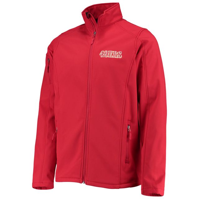 Dunbrooke Scarlet San Francisco 49ers Big & Tall Sonoma Softshell Veste à fermeture éclair intégrale pour homme