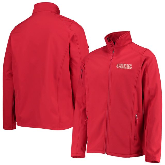 Dunbrooke Scarlet San Francisco 49ers Big & Tall Sonoma Softshell Veste à fermeture éclair intégrale pour homme