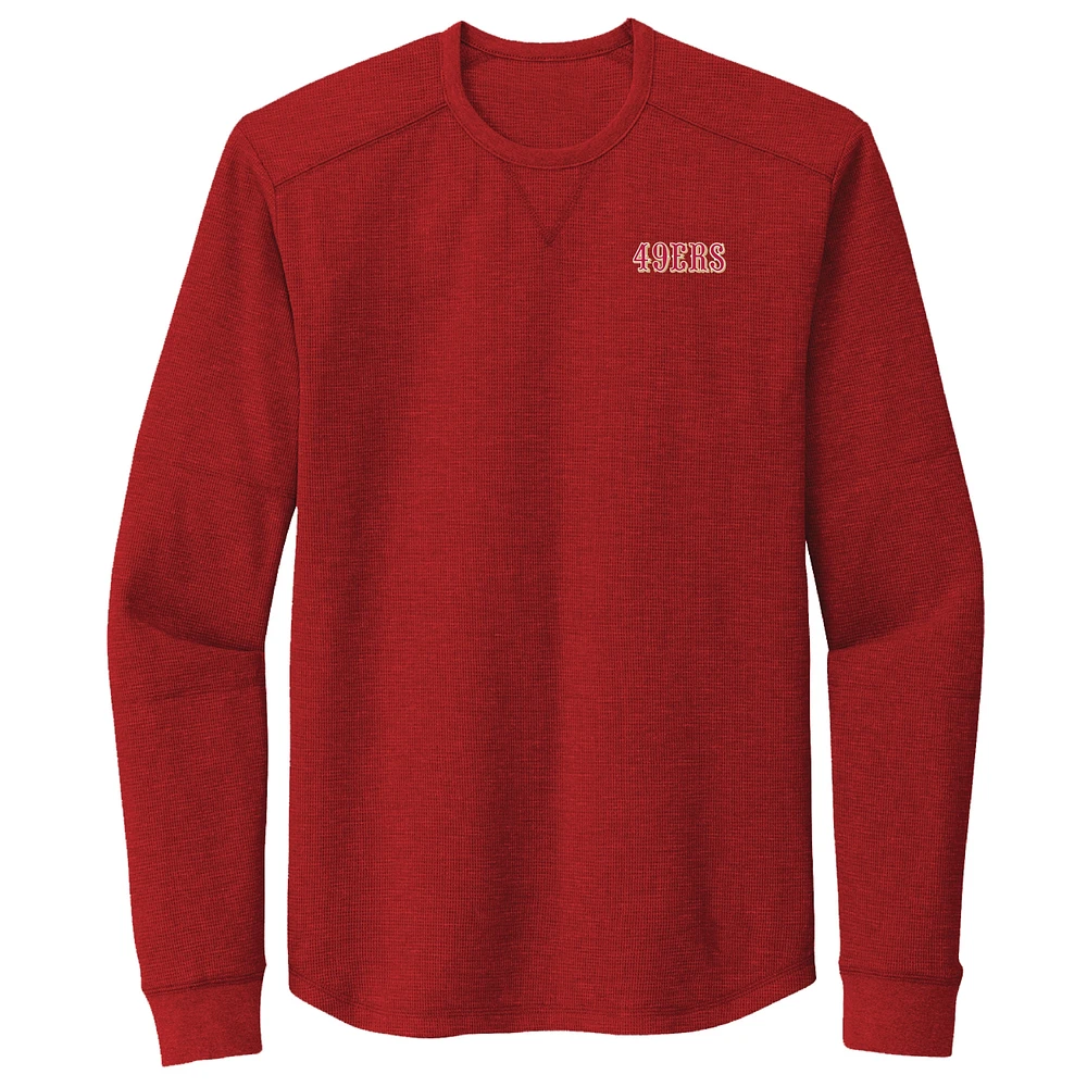 Men's Dunbrooke Scarlet San Francisco 49ers Cavalier Thermal Long Sleeve T-Shirt