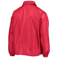 Men's Dunbrooke Scarlet San Francisco 49ers Coaches Classic Raglan Full-Snap Windbreaker Jacket