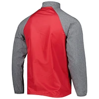 Dunbrooke Scarlet San Francisco 49ers Hurricane Raglan Veste coupe-vent entièrement zippée pour homme