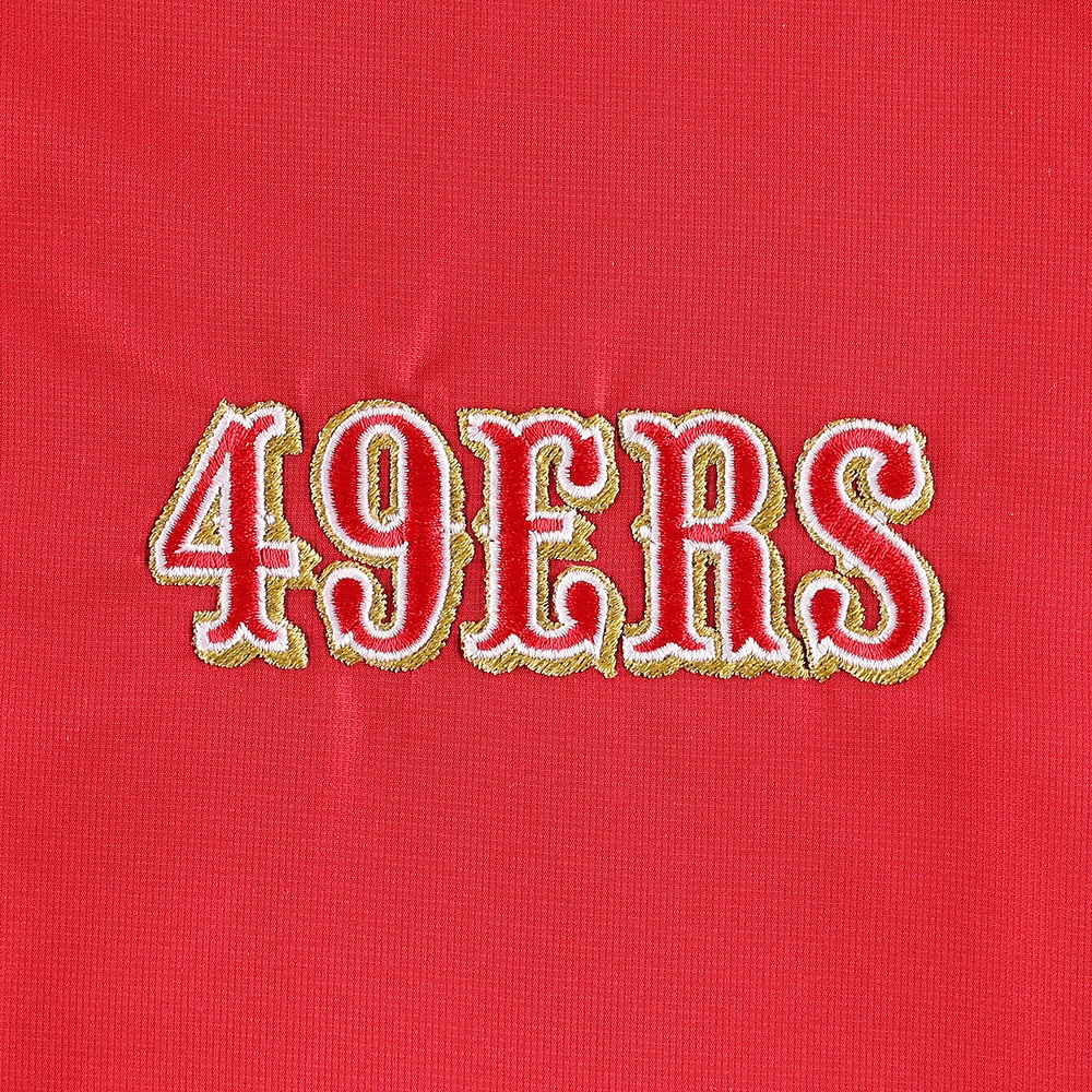 Dunbrooke Scarlet San Francisco 49ers Hurricane Raglan Veste coupe-vent entièrement zippée pour homme