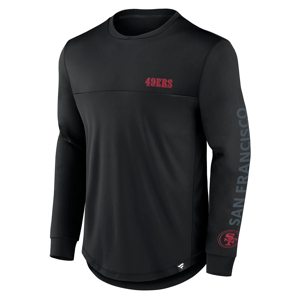 Men's Fanatics Black San Francisco 49ers Blackout Long Sleeve T-Shirt