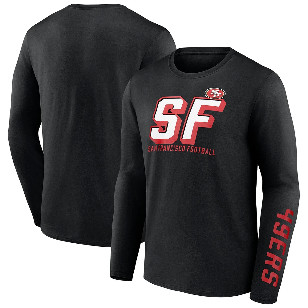 Men's Fanatics Black San Francisco 49ers Long Sleeve T-Shirt