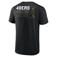 T-shirt Fanatics pour homme avec statistiques répétées des 49ers de San Francisco noir