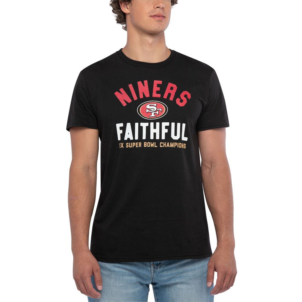 Women's Fanatics Branded Black San Francisco 49ers Faithful to the Bay  V-Neck T-Shirt