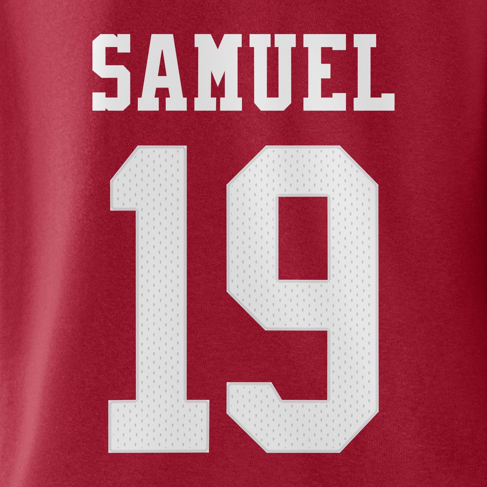 Fanatics Branded Men's Fanatics Branded Deebo Samuel Scarlet San Francisco  49ers Player Icon Name & Number Pullover Hoodie