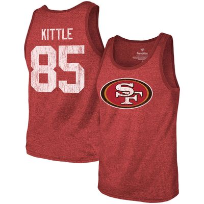 Men's George Kittle Jersey Print Scrub Top