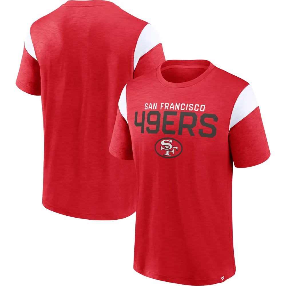 Men's Fanatics Branded Scarlet San Francisco 49ers Jersey Tackle V