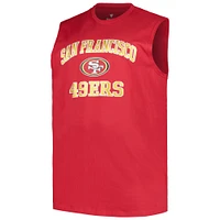 Men's Fanatics Christian McCaffrey Scarlet San Francisco 49ers Big & Tall Muscle Tank Top