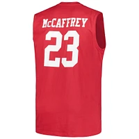 Men's Fanatics Christian McCaffrey Scarlet San Francisco 49ers Big & Tall Muscle Tank Top