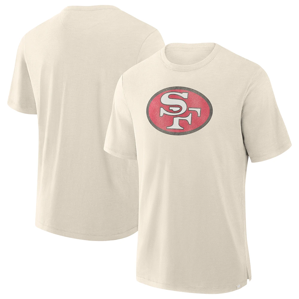 T-shirt fanatique pour homme, couleur crème, San Francisco 49ers Slub