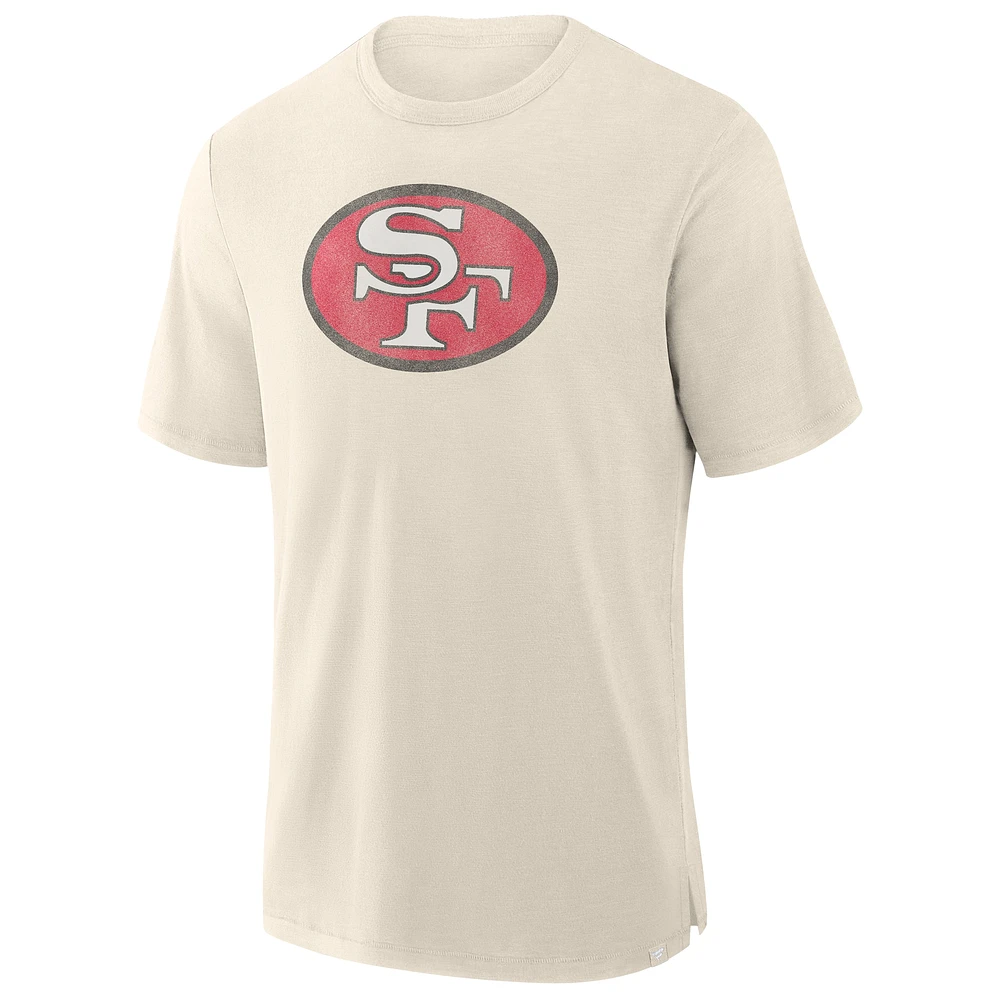 T-shirt fanatique pour homme, couleur crème, San Francisco 49ers Slub