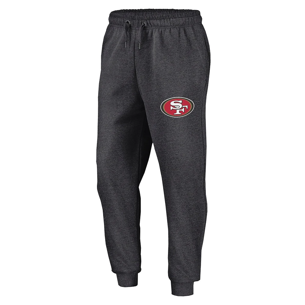 Pantalon de jogging en polaire Fanatics Heather Charcoal San Francisco 49ers Boost pour homme