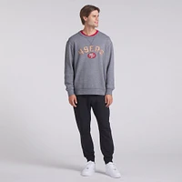 Men's Fanatics  Heather Gray San Francisco 49ers Loop Terry Pullover Sweatshirt