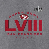 Men's Fanatics Heather Gray San Francisco 49ers Super Bowl LVIII Made it T-Shirt