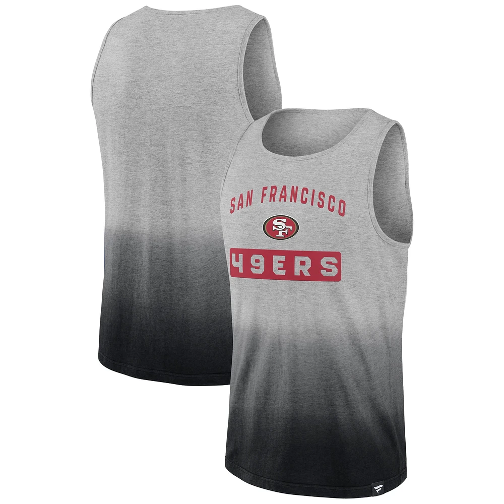 Fanatics pour hommes gris chiné/noir San Francisco 49ers Our Year - Débardeur