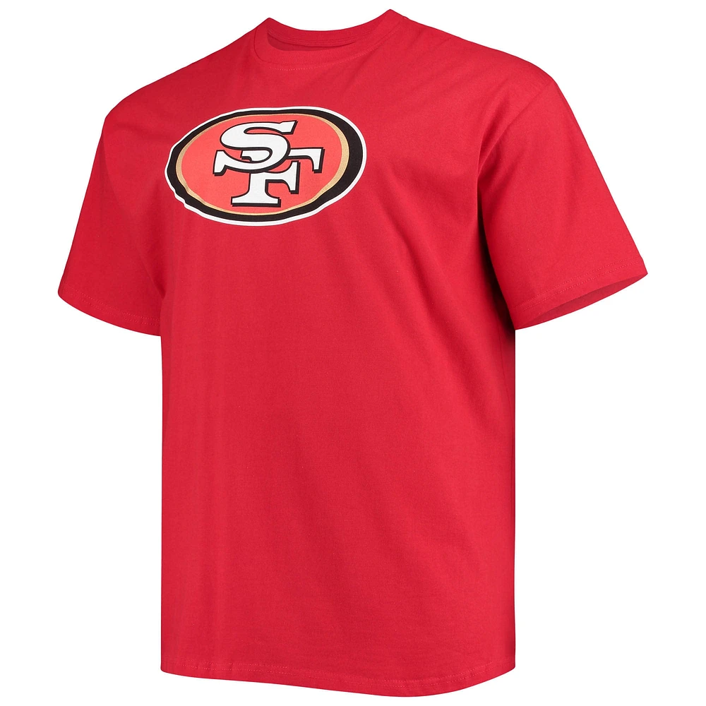 Fanatics pour hommes Nick Bosa Scarlet San Francisco 49ers Big & Tall Player Name Number T-shirt