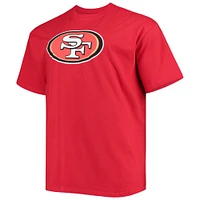 Men's Fanatics Nick Bosa Scarlet San Francisco 49ers Big & Tall Player Name Number T-Shirt