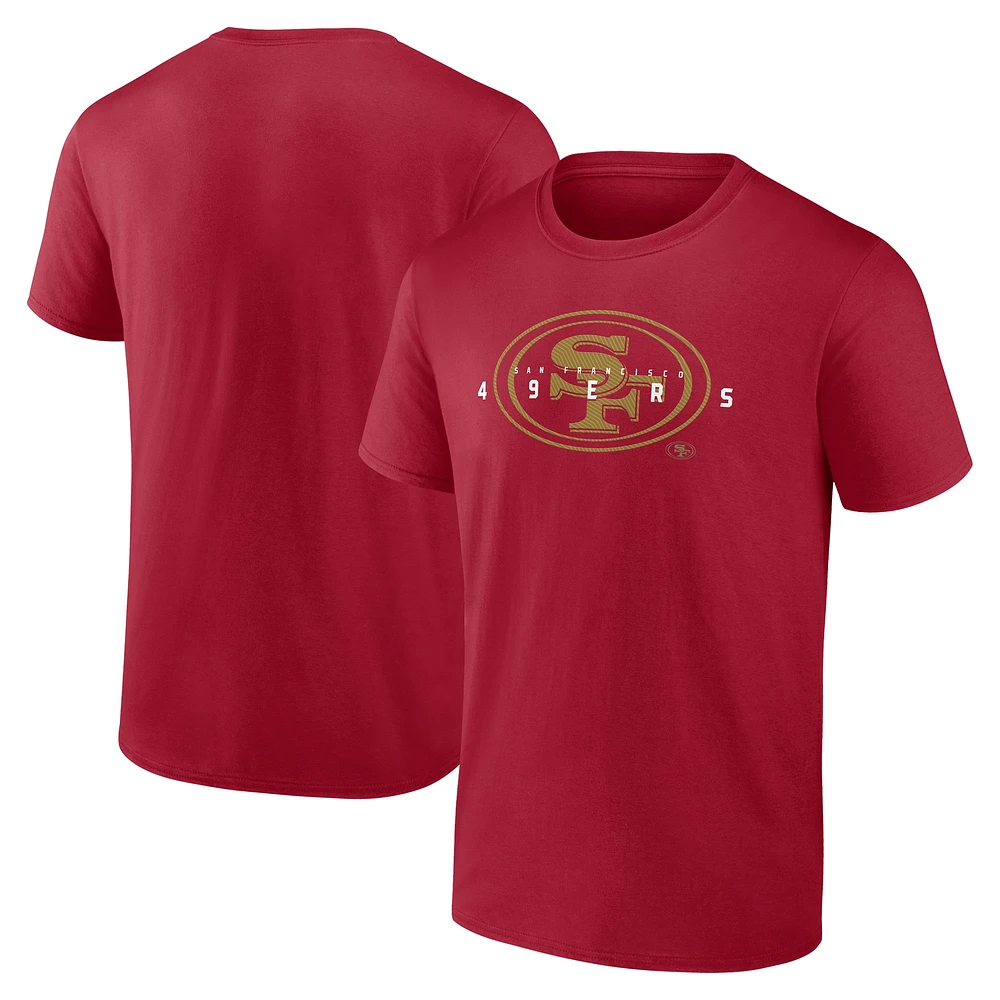 T-shirt coordonné Fanatics Scarlet San Francisco 49ers Big & Tall pour hommes