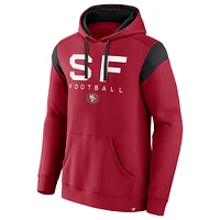 Men's Fanatics Scarlet San Francisco 49ers Call The Shot Pullover Hoodie
