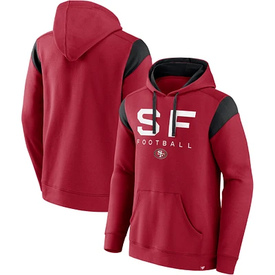 Men's Fanatics Scarlet San Francisco 49ers Call The Shot Pullover Hoodie