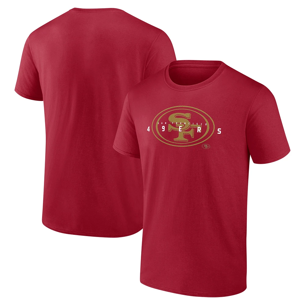 T-shirt coordonné Fanatics Scarlet San Francisco 49ers pour hommes