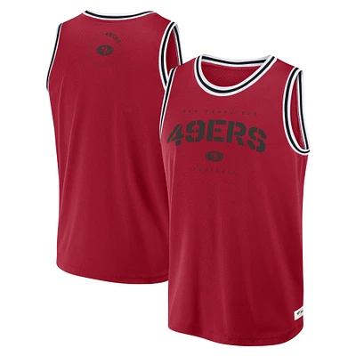 Men's Fanatics Scarlet San Francisco 49ers Elements Future Ground Jersey Tank Top