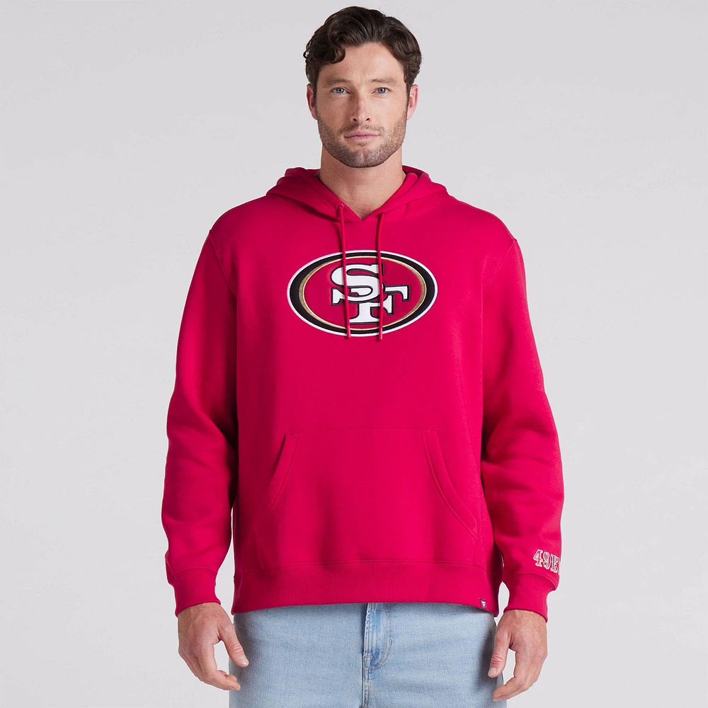 Sweat à capuche en polaire Fanatics Scarlet Legacy pour homme des San Francisco 49ers