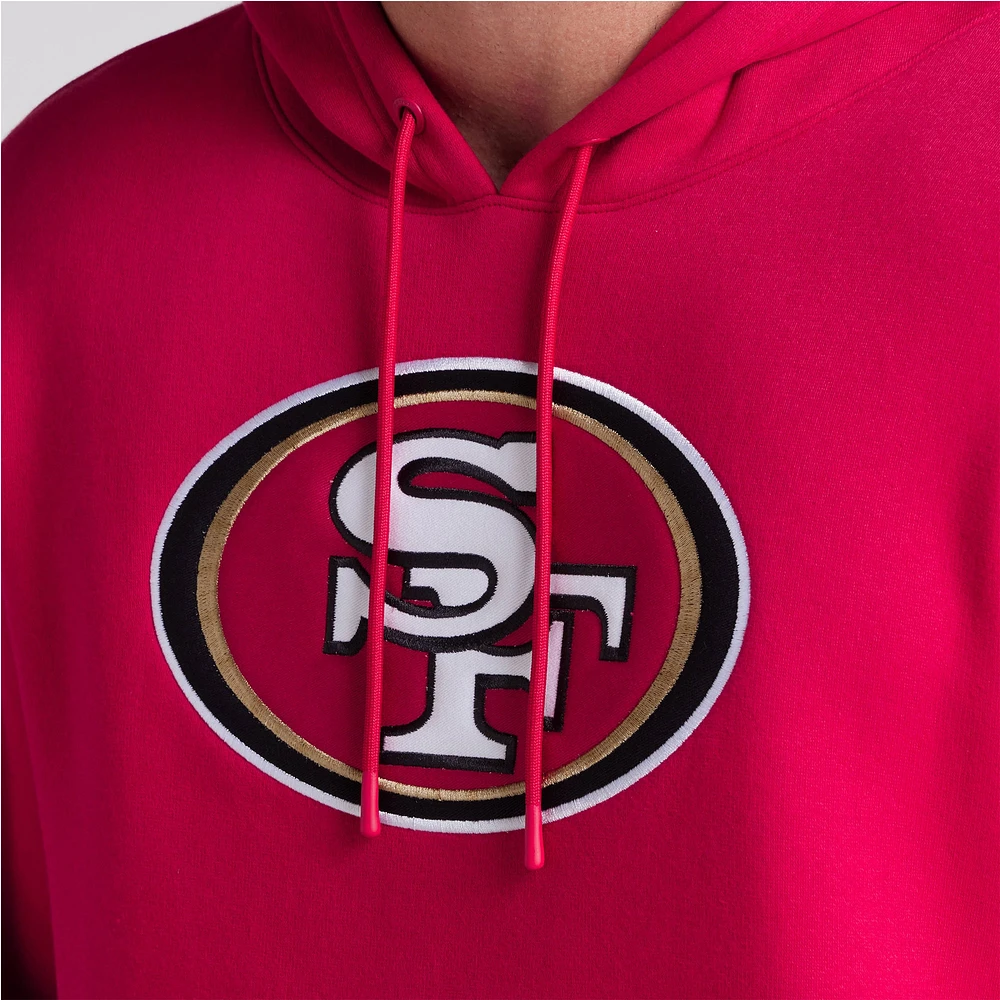 Sweat à capuche en polaire Fanatics Scarlet Legacy pour homme des San Francisco 49ers