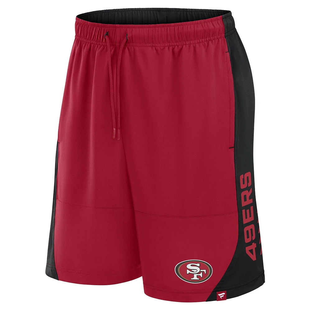 Men's Fanatics Scarlet San Francisco 49ers No Defense Shorts