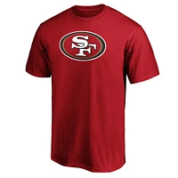 T-shirt avec logo principal Fanatics Scarlet San Francisco 49ers pour hommes