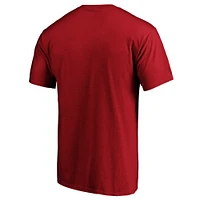 T-shirt avec logo principal Fanatics Scarlet San Francisco 49ers pour hommes