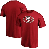 T-shirt avec logo principal Fanatics Scarlet San Francisco 49ers pour hommes