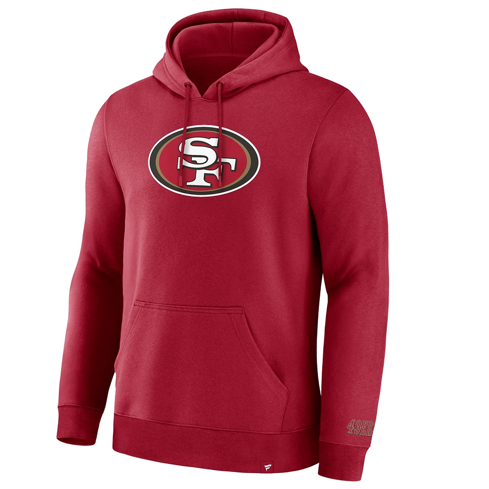 Men's Fanatics  Scarlet San Francisco 49ers Pylon Cam Legacy Pullover Hoodie